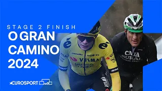 STORMS TO VICTORY! 💨 | Stage 2 Finish O Gran Camiño 2024 | Eurosport Cycling