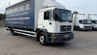 **SOLD** - MAN M2000 ME220B 18T Curtain Side Truck - Dixon Commercial Exports Ltd