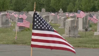 Back Down the Pennsylvania Road: Cemetery flags are markers of a life lived