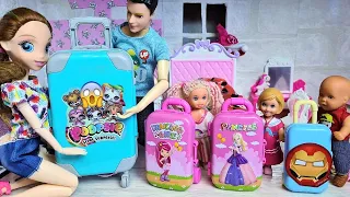 SUITCASES WITH A SURPRISE🤣 WE ARE GOING ON VACATION Katya and Max funny family funny dolls TV series