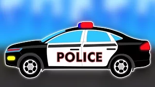 polizia auto- Autolavaggi | Fumetto per capretti | Popolare bambini Video | Police car - Car Wash