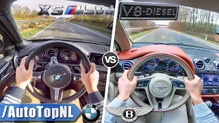BMW X5 M50d vs Bentley Bentayga Diesel | ACCELERATION TOP SPEED & AUTOBAHN POV by AutoTopNL