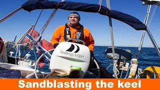 Sailing Argo Ep 38 - Sandblasting the keel