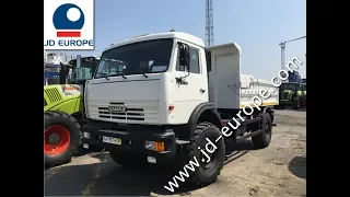 NEW KAMAZ 4326 4x4 DUMP TRUCK 6CBM JD EUROPE Belgium Antwerp Port VIDEO