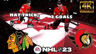 Chicago Blackhawks vs Ottawa Senators! NHL 23! PS5! 4K!