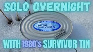 Overnight with a Rare Artic Survivor Tin from 1980s!