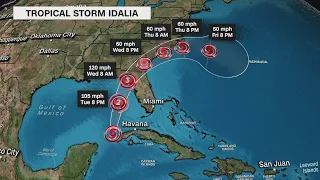 Airport delays anticipated as Idalia strengthens to a hurricane