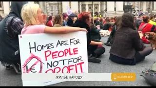 Тысячи людей вышли на акцию протеста против нехватки жилья в Ирландии