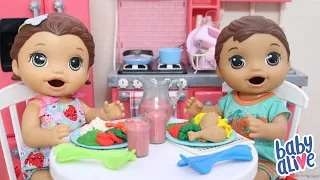 PREPARANDO UM ALMOCINHO DELICIOSO DE MASSINHA PLAY DOH PARA OS GÊMEOS LAURINHA E FELIPINHO