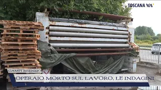 2021-09-20 CAMPI BISENZIO - OPERAIO MORTO SUL LAVORO, LE INDAGINI