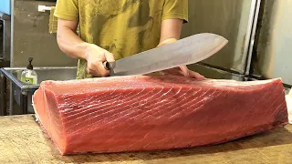 Bluefin Tuna Cutting Skills - The sharpest knife in Taiwan