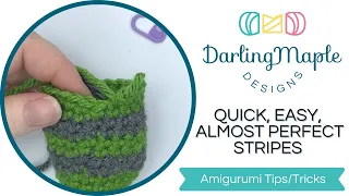 How to Crochet Almost Perfect Stripes - Quick and Easy / Jogless Stripe / Invisible Colour Change