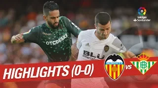 Highlights Valencia CF vs Real Betis (0-0)