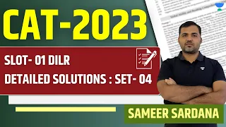 CAT 2023 | DILR Slot-1 | Set 04 | Detailed Solution | Sameer Sardana