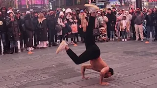 times square incredible breakdance show