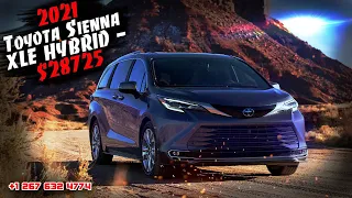 2021 Toyota Sienna XLE HYBRID - $28725 . Авто из США 🇺🇸. Цены на январь 2022 года.