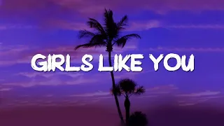 Maroon 5 -  Girls Like You ft.Cardi B (Lyrics)