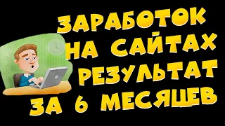 Заработок на сайтах. Итоги за 6 месяцев