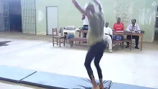 Enchaînement gymnastique type B.E.P.C garçon