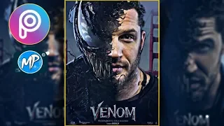 VENOM- PICSART KZ/ HOW TO EDIT MOVIE POSTER/ MADE WITH PICSART