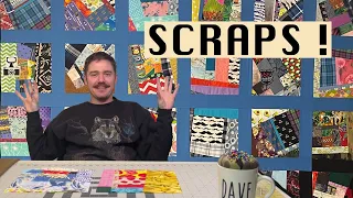 Vintage Inspired SCRAP CRAZY QUILT ! Stitch and Flip Blocks tralalalala