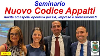 Nuovo codice dei contratti pubblici - PRATO - seminario del 13/7/2023 - parte 1