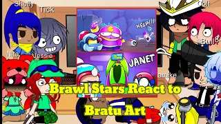 Brawl Stars React to Bratu art