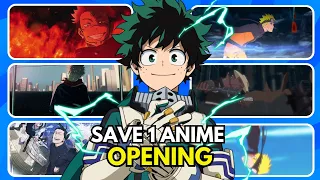 SAVE ONE ANIME OPENING OF EACH ANIME [30 Animes] 🔥 | Which Anime Opening do you prefer?