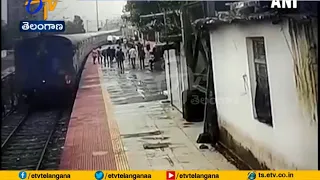 Watch Video | Man Dangling from Door of Speeding train Saved just in Time