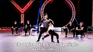 Champions Jack & Jill 1st place - Thibault and Nicole Ramirez  - West In Lyon