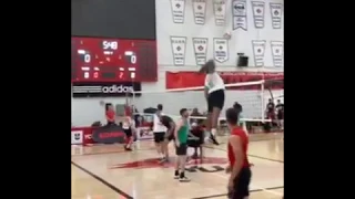 Terrel Bramwell with an Insane Volleyball Approach & Spike