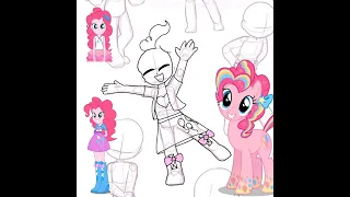 DRAWING PINKIE PIE FROM MLP! GLOW VERSON