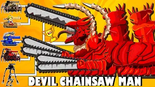 Transformers Tank: HELL CHAINSAW MAN vs CHOO CHOO CHARLES - Who is stronger? - Arena Tank Cartoon