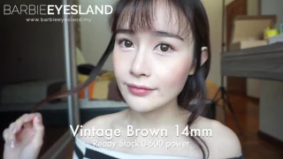 Vintage brown 14mm Contact Lenses Barbie Eyesland Malaysia