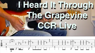 I Heard It Through The Grapevine Rhythm Guitar Lesson | Live Version | Tab | Backing Track | Drop D