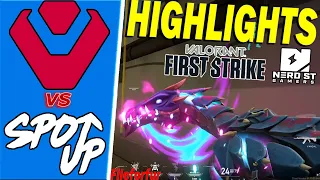 Sentinels vs Spot Up / HIGHLIGHTS / First Strike North America NSG Tournament Qualifier BO3