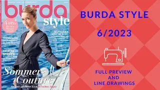 Burda Style 6/2023 Preview and All Line Drawings