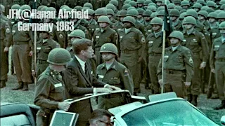 Hanau Airfield AAF 1963 - President Kennedy - JFK@Army Base Germany - Hanau Langendiebach