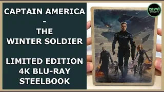 CAPTAIN AMERICA - THE WINTER SOLDIER - LIMITED 4K BLU-RAY STEELBOOK UNBOXING - ZAVVI EXCLUSIVE