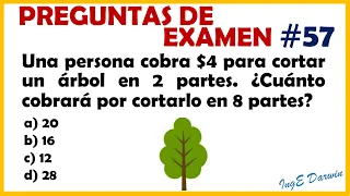 El 95% falla en esta pregunta de razonamiento matemático | PE 57