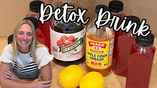 Detox fat burning drink. #detox #acv #cranberry