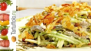 Салат ХРУСТЯЩИЙ редькой и мясом