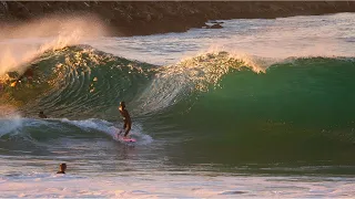 The Wedge 4K SUPER SLOW MOTION. Surfing Bodyboarding and Skimboarding