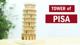 How to make the Tower of PISA from wooden sticks