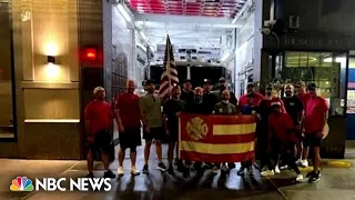 Soldiers honor fallen veterans from 9/11 with 22-mile walk