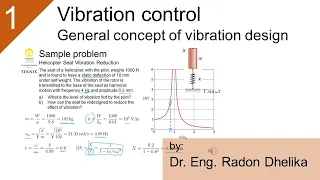 Vibration control (part 1): general concept of vibration design