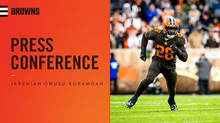 Jeremiah Owusu-Koramoah: “I’m looking forward to seeing what Tony Fields can do” | Press Conference