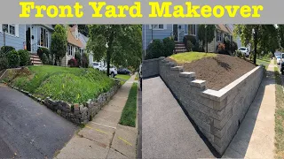 How to build a retaining wall up hill