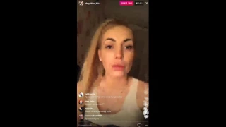 Кристина Дерябина в прямом эфире Instagram 30 01 2017 Дом 2 новости