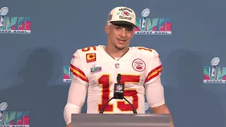Patrick Mahomes on Win "If there were any doubters left, there shouldn't be now" | Super Bowl LVII